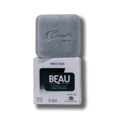 Beau Charcoal Soap, 100g, Spruce & Dash by Beautederm