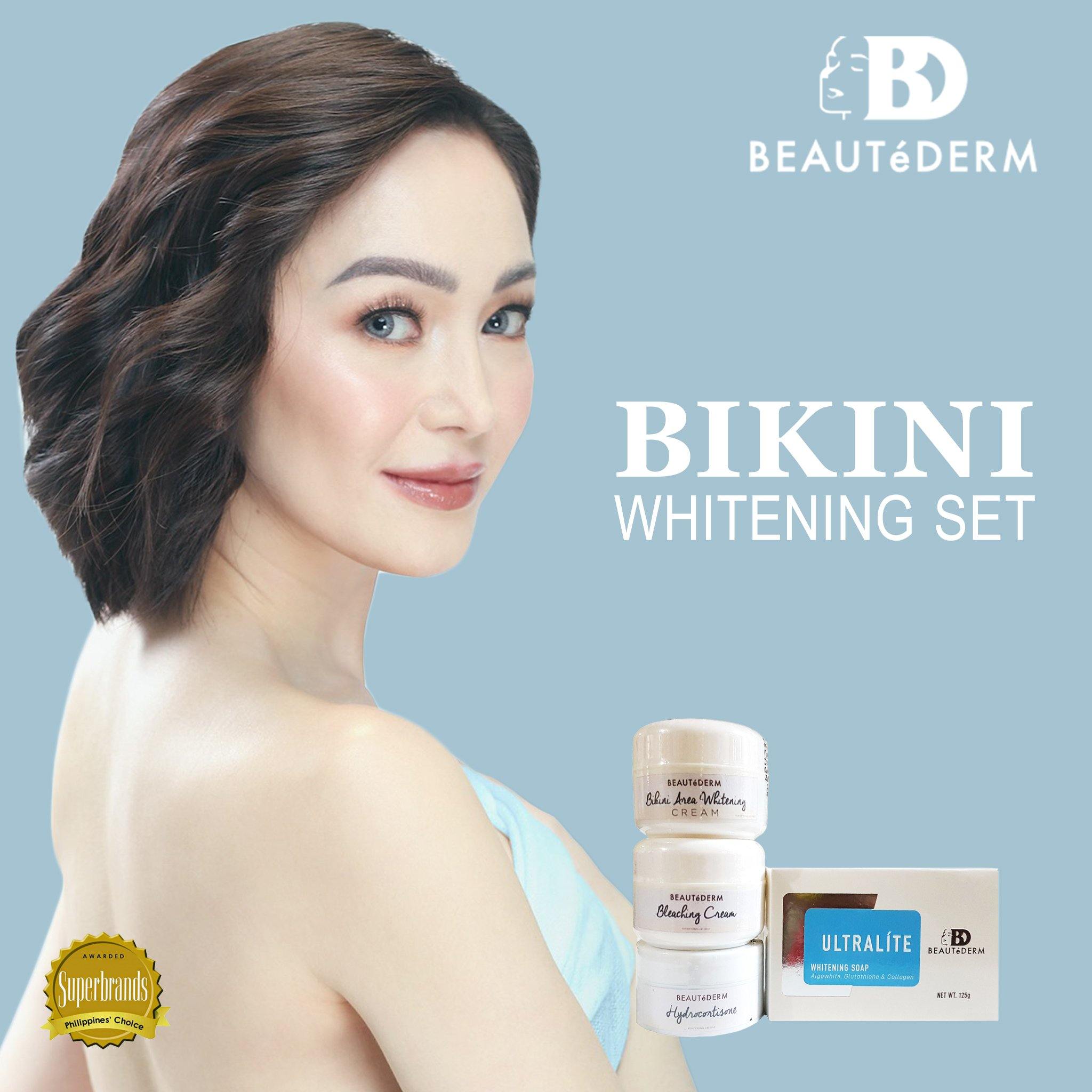 Bikini Whitening Set (Bikini Area Whitening Cream, Bleaching Cream, Hydrocortisone) with Kitkat (Beautederm Ambassador)