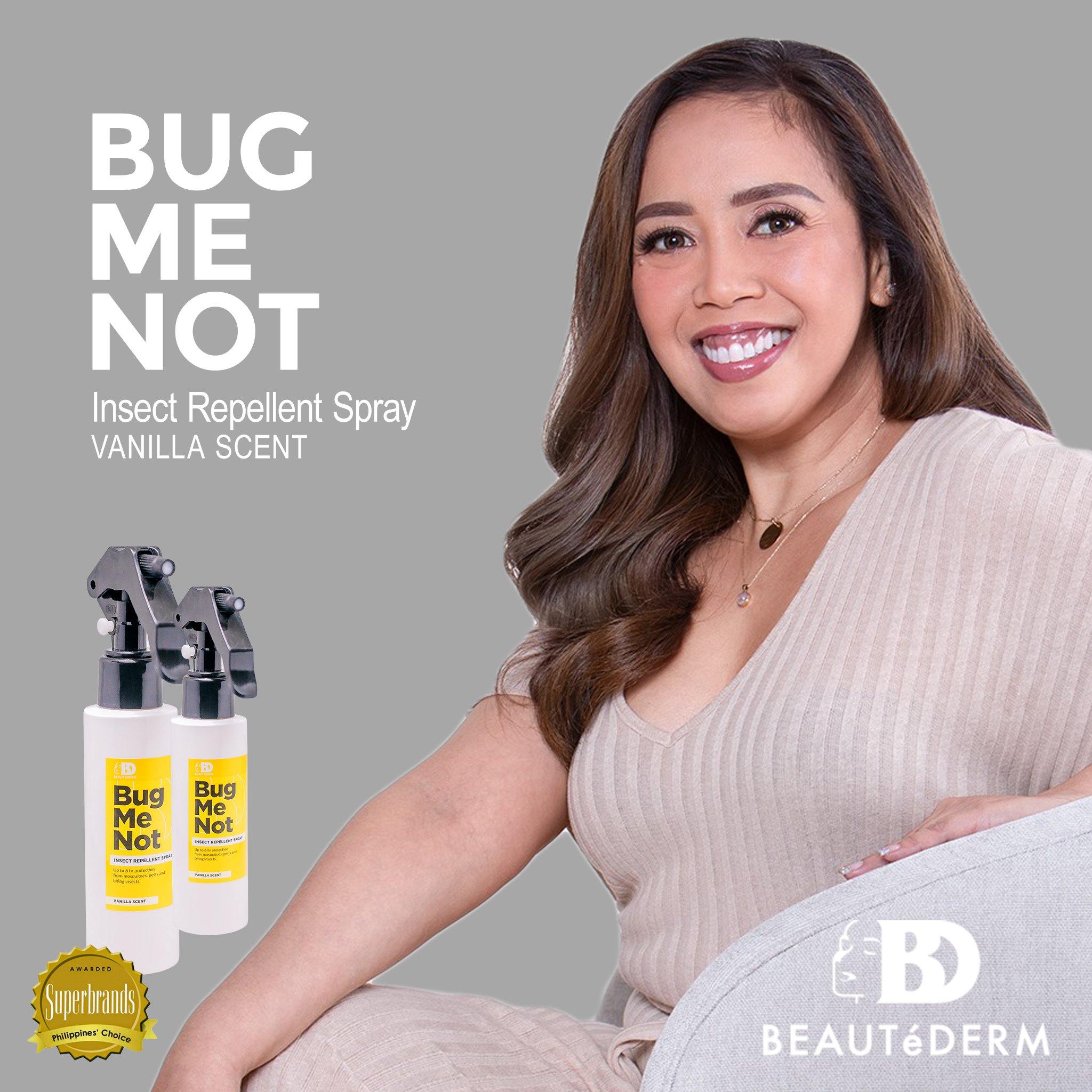 Bug Me Not, Insect Repellent Spray, Vanilla Scent, by Beautederm, with Kakai Bautista (Beautederm Ambassador)
