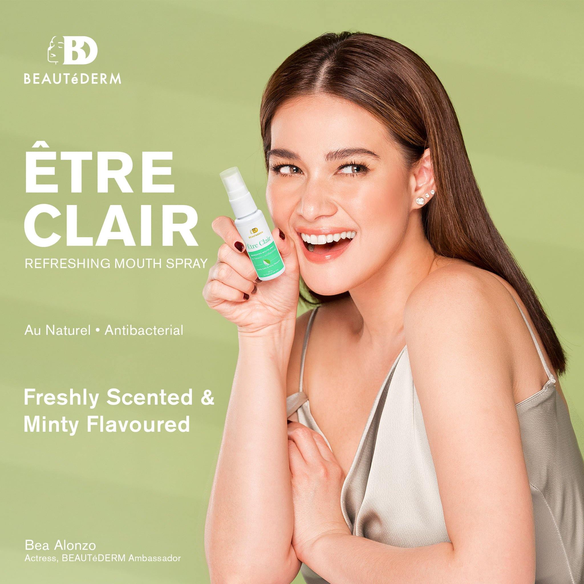 Etre Clair Refreshing Mouth Spray, 30ml, by Beautederm, with Bea Alonzo (Beautederm Ambassador)