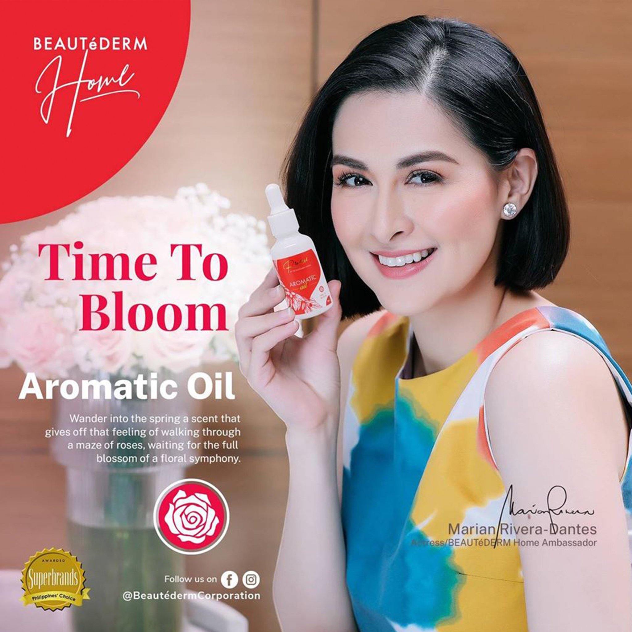 Aromatic Oil, Time To Bloom (Fresh Rose Scent), 30ml, Reverie by Beautederm Home, with Marian Rivera-Dantes (Beautederm Home Ambassador)